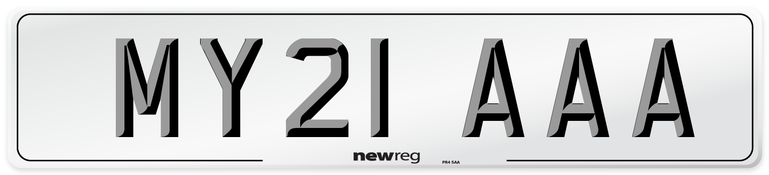 MY21 AAA Number Plate from New Reg